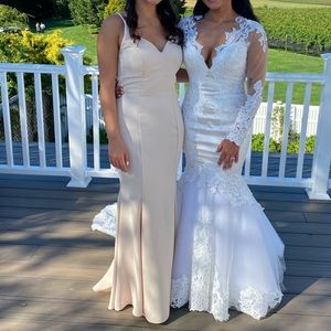 Hayley Paige Bridesmaid dress size 4 in cashmere